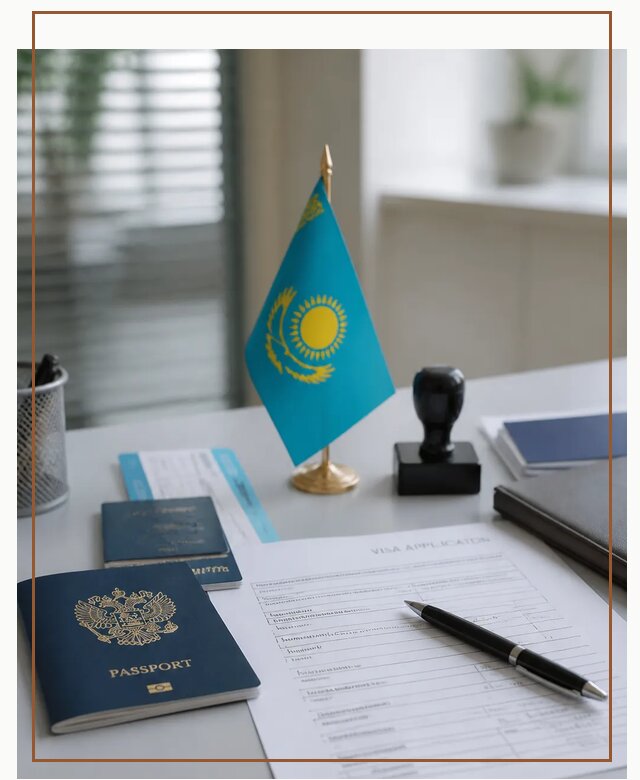 Оформление визы в Казахстан для поездки и работы в Дедовске